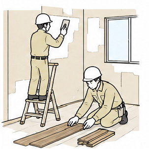 住宅リフォームのイラスト